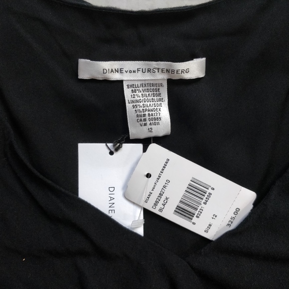 NWT DIANE VON FURSTENBERG Francia Draped Dress 12 - Picture 3 of 5